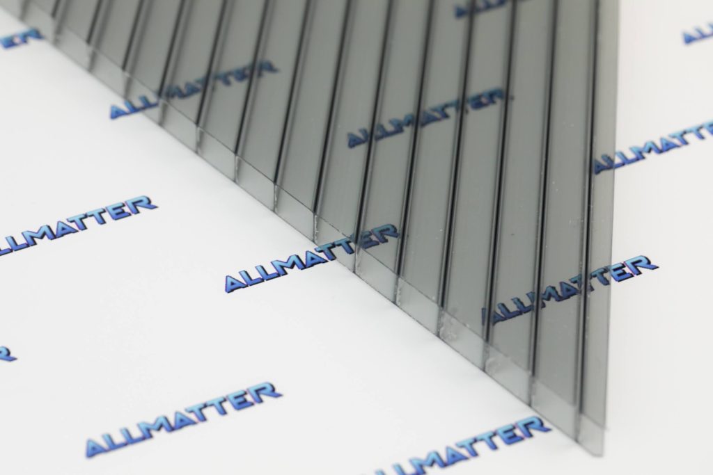 Poliwęglan komorowy dymiony szary 10mm o wzmocnionej strukturze