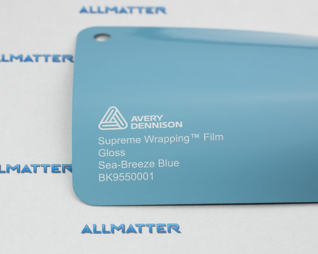 Karta koloru Avery Dennison w odcieniu Sea-Breeze Blue