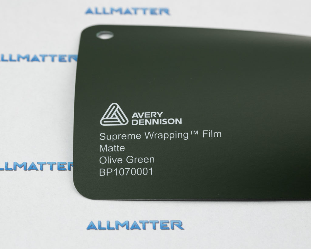 Matowa folia w kolorze oliwkowym od Avery Dennison z numerem BP1070001