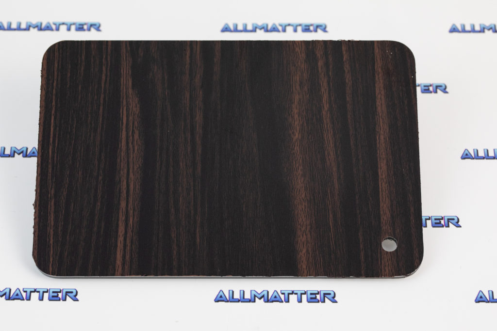 Płyta kompozytowa DIBOND w kolorze czarnym drewna teku 3mm.