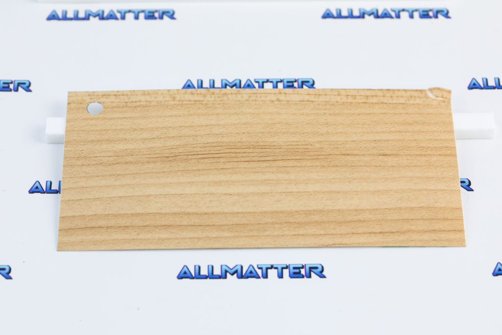 Folia architektoniczna w kolorze klonu, bez PVC, próbka materiału.